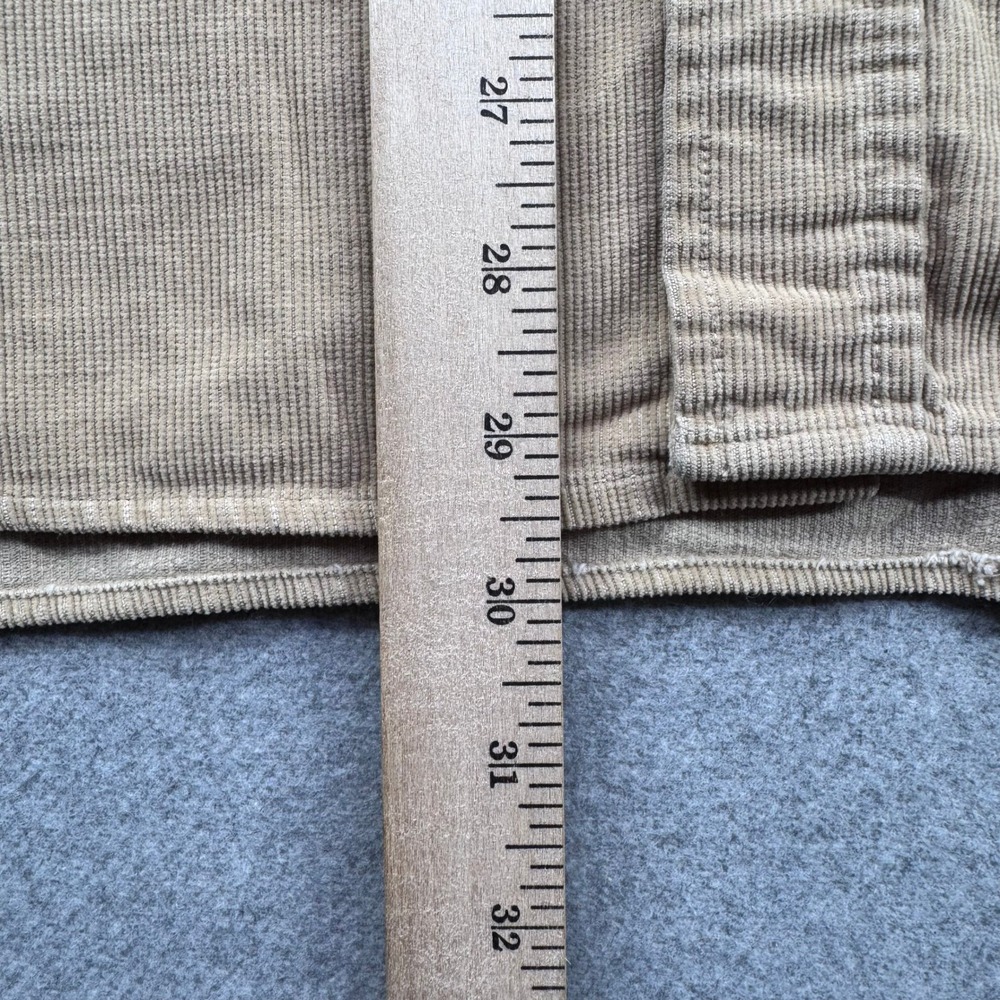 Vintage 70s Sears Corduroy Field Shirt Mens XL Khaki Tan Button Up Workwear FLAW - Picture 7 of 11